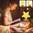Abajur Luminária Mesa Led Touch Recarregável 3 Cores Estrela 110V/220V