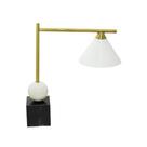Abajur Luminaria Metal Dourado Base Mármore Abajur Luminaria Metal Dourado Base Mármore