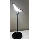Abajur Luminaria Passaro Decorativo Base Puleiro Preto