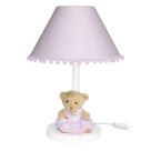 Abajur Madeira Ursa Princesa Rosa Quarto Bebê Infantil Menina Abajur Madeira Ursa Princesa Rosa Quarto Bebê Infantil Menina