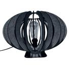 Abajur Meia Lua de Mesa MDF Corte à Laser Bocal E-27 Preto Lenobre Abajur Meia Lua de Mesa MDF Corte à Laser Bocal E-27 Preto Lenobre