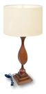 Abajur Mesa Sala Quarto Luxo Madeira 67cm