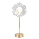 Abajur Moderno Dourado Flowers Luz 3 em 1 10w Bivolt