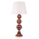 Abajur Murano Três Esferas Garnet