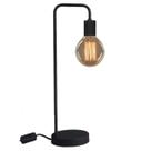 Abajur Para Sala Quarto Luminária De Mesa Industrial Retro Cor Preto