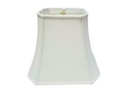 Abajur Royal Designs Retangular Cut Corner Branco 30 cm
