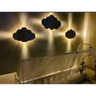 Abajur Sem fio Trio de Nuvem Com Luz de Led para Quarto de Bebê
