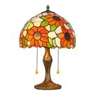 Abajur Tiffany Cupula Vitral Girassol Base Bronze Corda Abajur Tiffany Cupula Vitral Girassol Base Bronze Corda