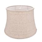 Abajur Tootoo Star em tecido marrom de linho natural 30x40x28cm Abajur Tootoo Star em tecido marrom de linho natural 30x40x28cm