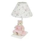 Abajur Toys Crochê Ursa Rosa Quarto Bebê Infantil