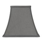 Abajur Urbanest Quadrado 13,3x22,9x20,3 cm Softback Sino, Cinza, Seda Sintética, Fixação Aranha