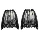 Abajures de teia de aranha de Halloween, Topper Lace Cobweb, 2 unidades