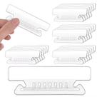 Abas de pasta de arquivos suspensas SMAODSGN 100 unidades de plástico transparente de 9 cm Abas de pasta de arquivos suspensas SMAODSGN 100 unidades de plástico transparente de 9 cm