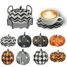 Abóbora de Halloween Diamond Art Coaster Demonwer com suporte