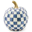 Abóbora decorativa MACKENZIE-CHILDS Abóbora pequena azul e branca