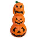 abóbora torre laranja 41cm decoração de Halloween plástico