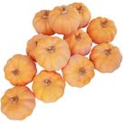 Abóboras artificiais Winlyn 12 unidades de abóboras pequenas de espuma de laranja
