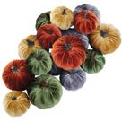Abóboras decorativas Winlyn Faux Rustic Harvest 16 unidades