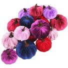Abóboras decorativas Winlyn Faux Velvet, 16 peças variadas