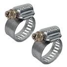 Abraçadeira Aço Carbono Rosca Sem Fim 13X19 - 14MM - 2 UND Borrachas Londrina