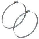 Abraçadeira Aço Carbono Rosca Sem Fim 203X222 - 14MM - 2 UND Borrachas Londrina
