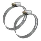 Abraçadeira Aço Carbono Rosca Sem Fim 64X83 - 14MM - 2 UND Borrachas Londrina