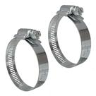 Abraçadeira Aço Galvanizado Rosca Sem Fim 51X64 - 14MM - 2 UND Borrachas Londrina