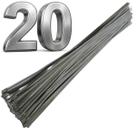 Abraçadeira Aço Inox 304 8mm x 500 mm Cinta Metal Inoxidavel Zip Tie Lacre Presilha Fitilho Termotape