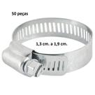 Abraçadeira Aço Rosca sem fim 3/4"(13 - 19 mm) com 50 peças