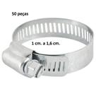Abraçadeira Aço Rosca sem fim 5/8" (10 - 16 mm) com 50 peças