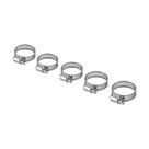 Abracadeira de aco galvanizado, com rosca sem fim, 18-25mm, 5pcs // sparta