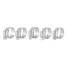 Abracadeira de aco galvanizado, com rosca sem fim, 8-18mm, 5pcs // sparta