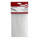 Abraçadeira de Nylon 200mm x 3,6mm Branca 100 Unid. Nove54