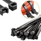 Abraçadeira de Nylon Fixação Diversas Cabos Elétricos Veículos Bicicletas Motor Embalagens 40cm x 7,6mm 50 Peças Preta