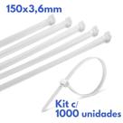 Abraçadeira Em Nylon 3,6x150mm 1000un Branco