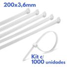 Abraçadeira Em Nylon 3,6x200mm 1000un Branco