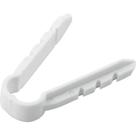 Abraçadeira Grampo, 6 mm, Branca, com 8 Peças, Vonder OstenVonder Abraçadeira Grampo, 6 mm, Branca, com 8 Peças, Vonder OstenVonder