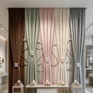 Abraçadeira Magnética para Cortina Kit com Corda Decorativa e Pérolas Prendedor com Ímã Forte Cinto para Cortinas de Sala Quarto Escritório Casa