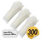 Abraçadeira Nylon 4,6mm x 200mm c/ 300 Unidades Mec-Tronic