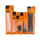 Abraçadeira Nylon Branca / Preta Foxlux com 100un