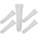 Abraçadeira Nylon Fita Hellermann 4,8X400MM Branco C/ 500 UN