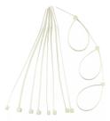 Abraçadeira nylon fita plástica 2.5x100mm 100pç branco eda cinta presilha lacre organizar cabo resistente