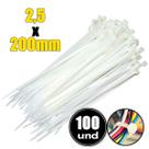 Abraçadeira Nylon Presilha Fita Amarra 20cm X2,5mm 100un