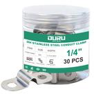Abraçadeira para conduíte OURU 1/4" em aço inoxidável 304, 30 peças