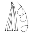Abraçadeira Plástica - Nylon Preta Emb. 100 peças, Opção: Preto(a), Tamanho: 150,0 x 3,6mm