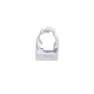 Abraçadeira pvc 3/4" branca - maxxbox