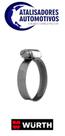 Abraçadeira Rosca sem Fim INOX W9 20mm x 32mm-Wurth LR1004