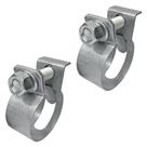 Abraçadeira Tipo Mangote Aço Carbono 48 X 56 MM Larg. 32 MM - 2 Unidades Borrachas Londrina
