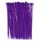 Abraçadeiras de cabo BOROLA, fio de travamento automático colorido de 20 cm, pacote com 100