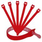 Abraçadeiras de cabo ENVISIONED reutilizáveis de 1,27 x 20,32 cm - pacote com 30 vermelhas Abraçadeiras de cabo ENVISIONED reutilizáveis de 1,27 x 20,32 cm - pacote com 30 vermelhas